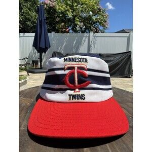 Vintage Minnesota Twins AJD Pill Box Snapback Baseball Hat